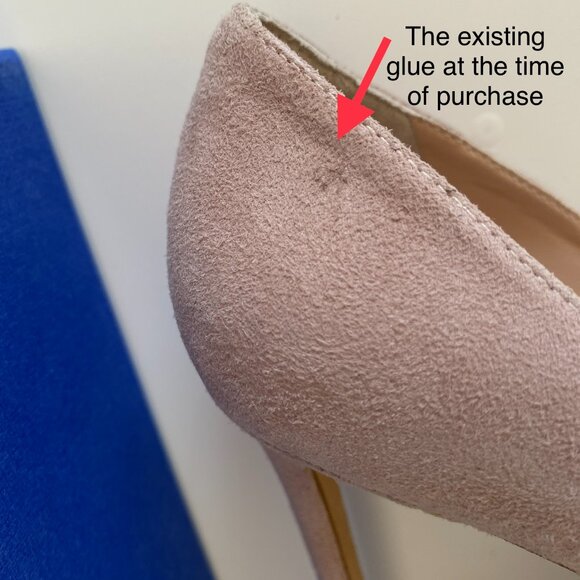 (LIKE NEW ) STUART WEITZMAN |LEIGH 95 | SUEDE BABY PINK - Picture 16 of 17